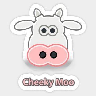 Cheeky Moo - Cow Sticker